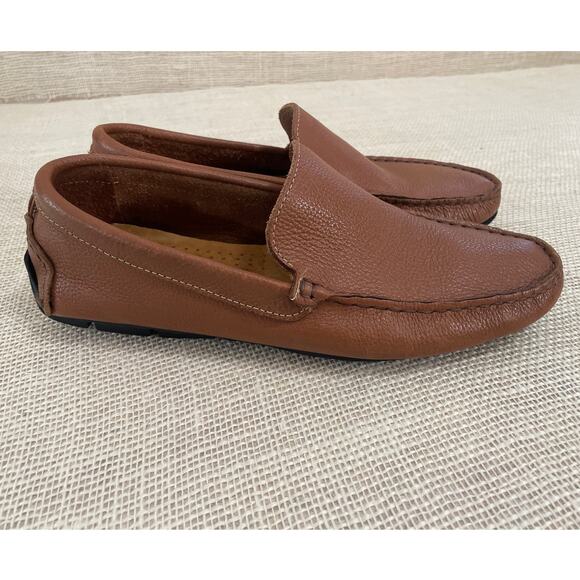 GIORGIO BRUTINI Le Glove Camel Brown Leather Driving Loafer Men's Size 8M - Picture 3 of 8